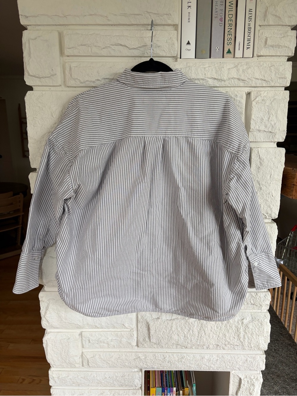 Everlane The Boxy Oxford Black/White - Picture 10 of 15